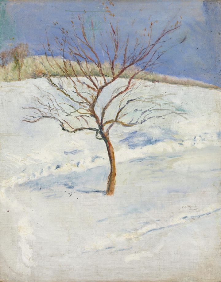 눈덮인 풍경 속의 나무 (Baum in verschneiter Landschaft / Tree in a Snowy Landscape)