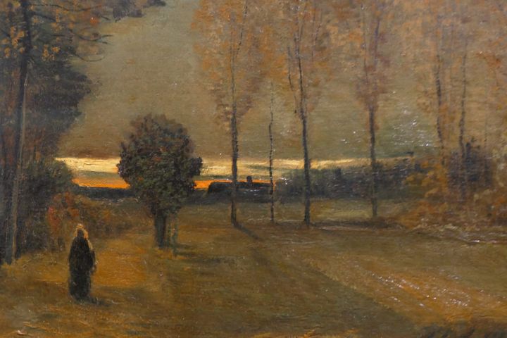 황혼의 포플러 오솔길 - Lane of Poplars at Sunset