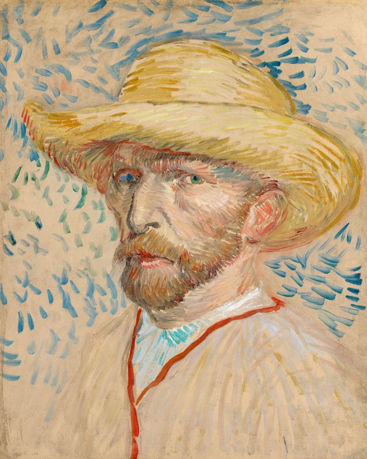 밀짚모자를 쓴 자화상 - Self-Portrait with Straw Hat