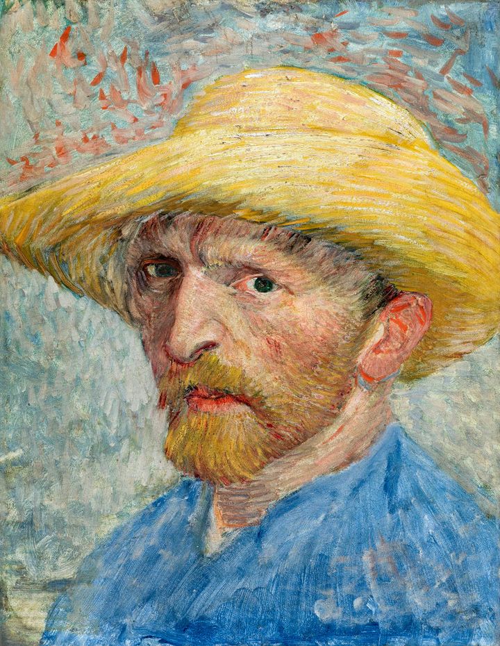 밀짚모자를 쓴 자화상 - Self-Portrait with Straw Hat