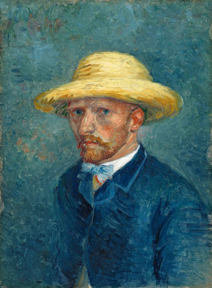 밀짚모자를 쓴 자화상 - Self-Portrait with Straw Hat