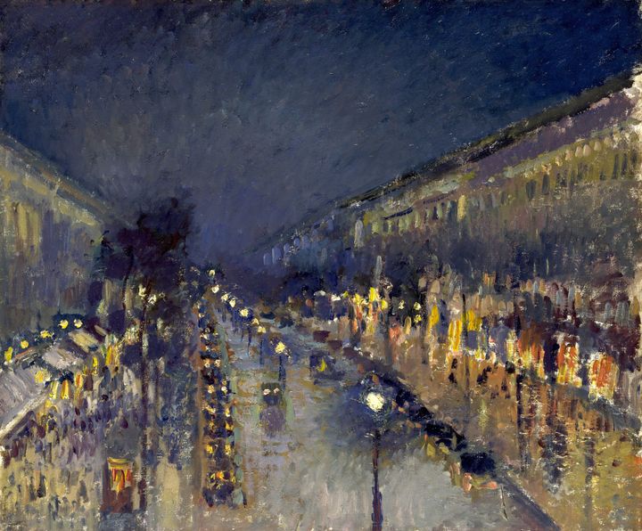 밤의 몽마르트르 대도 - The Boulevard Montmartre at Night