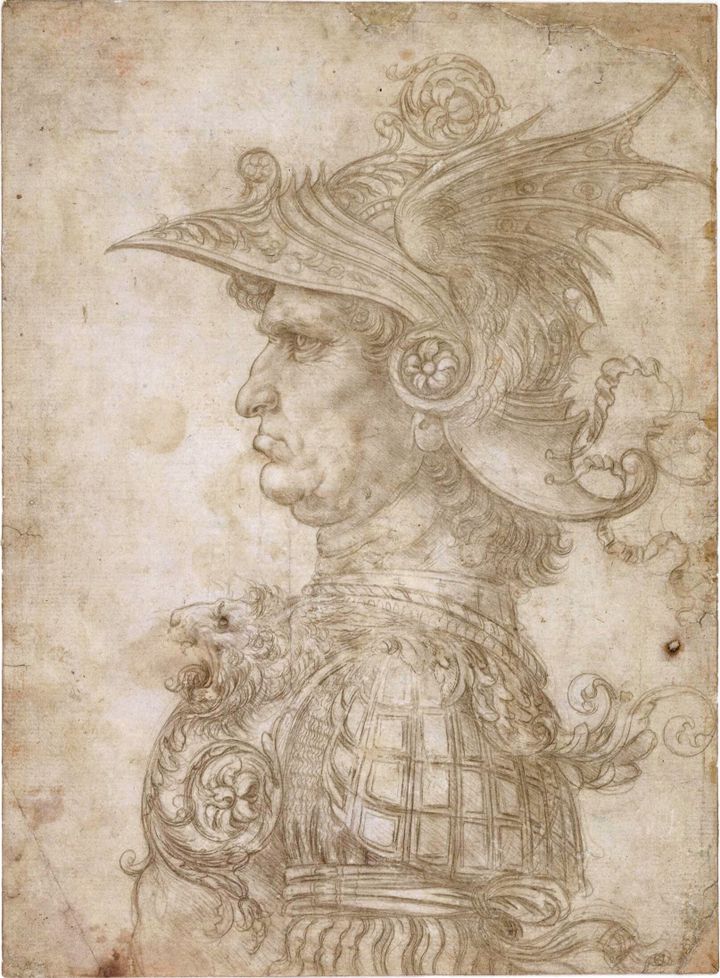 고대 용사의 측면 두상 (Profile of a Warrior in Fanciful Armor / Bust of a Warrior)