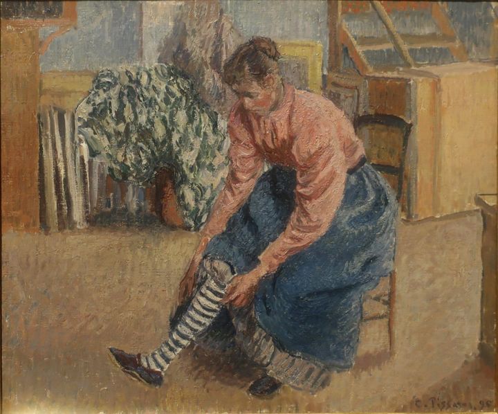 스타킹을 올리는 여인 (Femme mettant ses bas / Woman Pulling up Her Stockings, 1895)