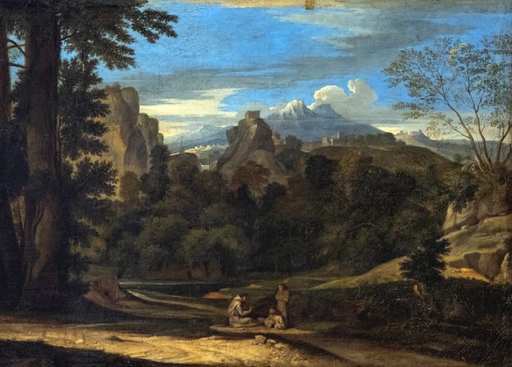 세 수도사가 있는 풍경 Paysage aux trois moines