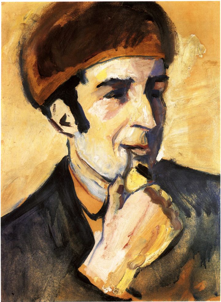 프란츠 마르크의 초상 (Bildnis Franz Marc / Portrait of Franz Marc, 1910)