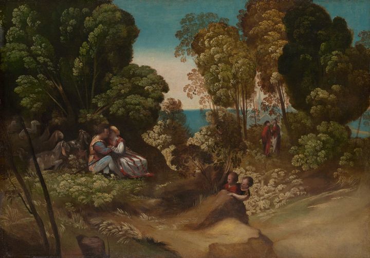 마술사와 그의 연인들 Circe and Her Lovers in a Landscape
