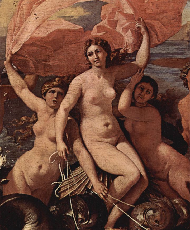 비너스의 탄생 세부화 Le Triomphe de Neptune ou La Naissance de Vénus détail