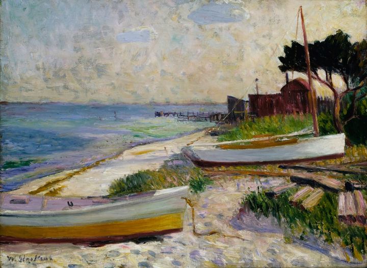 해변의 배들, 벨포트 (Boats on the Beach, Bellport, c. 1912)