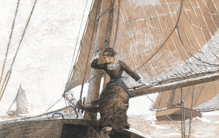 풍하측으로 기운 배 - On the Lee Shore (Sailing a Catboat)