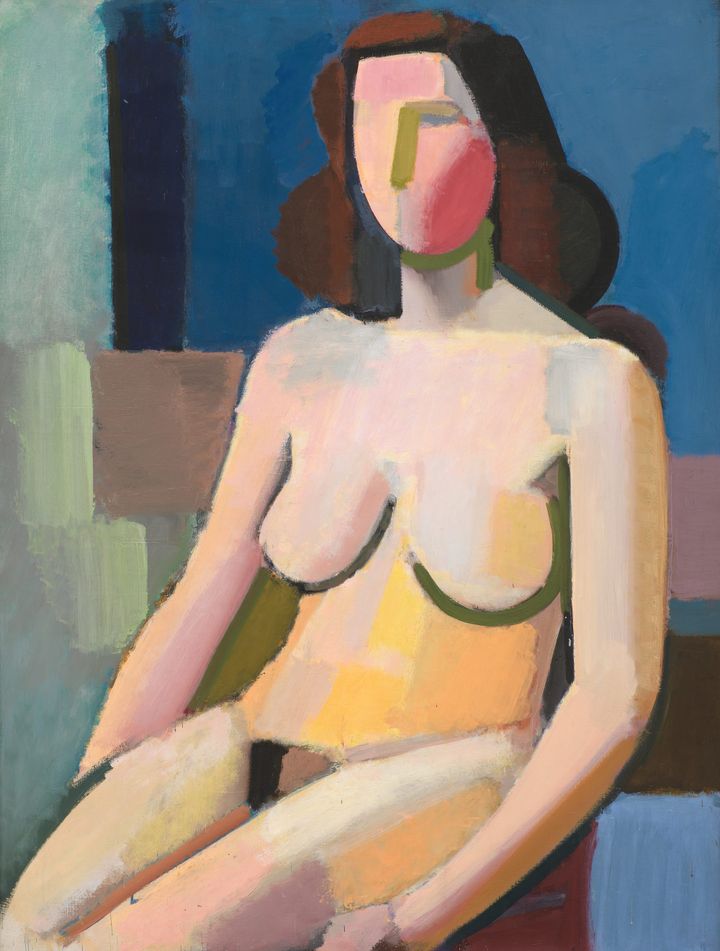 앉아 있는 여성 누드 (Seated Female Nude)