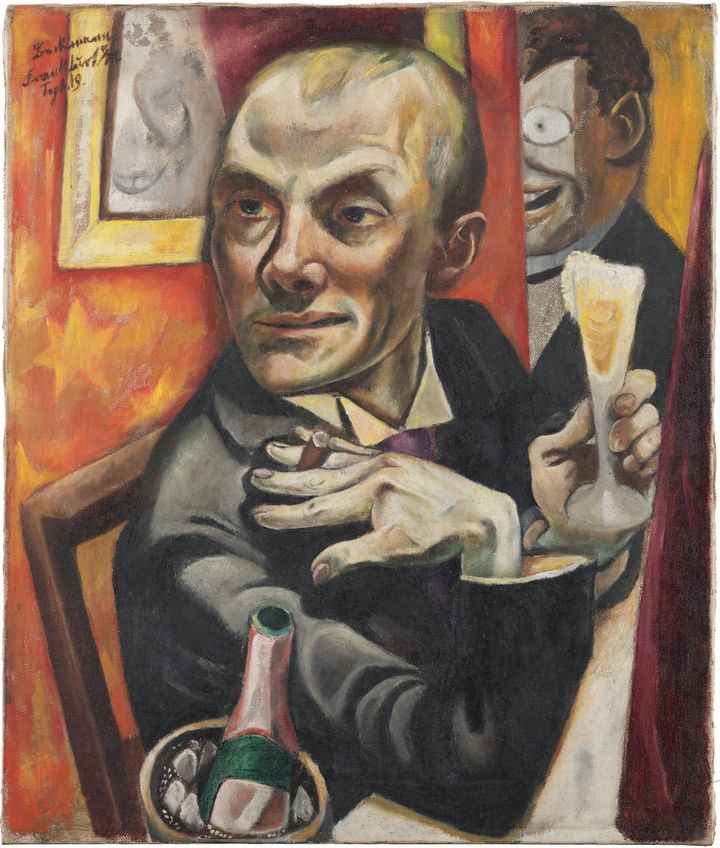 샴페인을 든 자화상 (Self-Portrait with Champagne Glass)