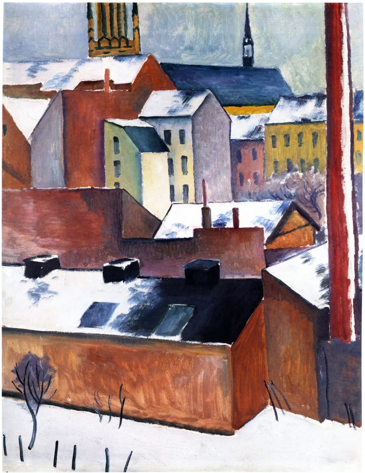 눈 속의 마리엔교회 (Marienkirche im Schnee / St. Mary's Church in Snow, 1911)