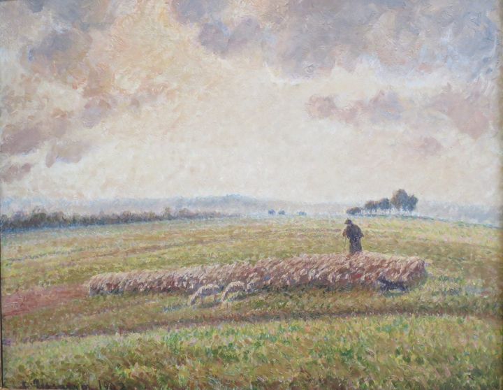 양 떼가 있는 풍경 - Landscape with a Flock of Sheep (Paysage avec troupeau de moutons)