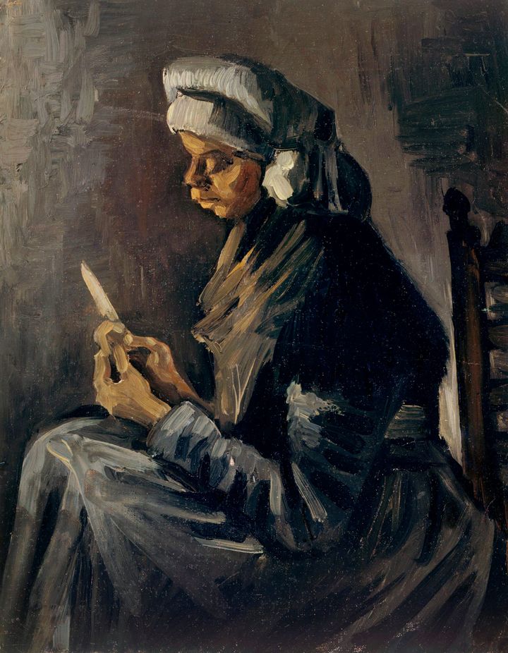 감자 껍질을 벗기는 여인 - Peasant Woman Peeling Potatoes