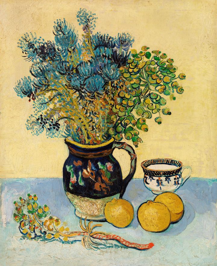 엉겅퀴가 있는 꽃병 - Vase with Cornflowers and Poppies