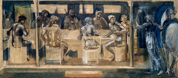 기사들의 서약 습작 (Study for The Summons / The Verification of the Quest)