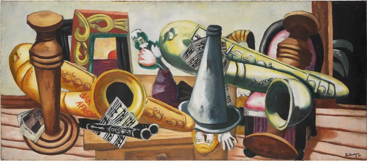 재즈가 있는 정물 (Still Life with Saxophones  Still Life with Jazz Instruments)