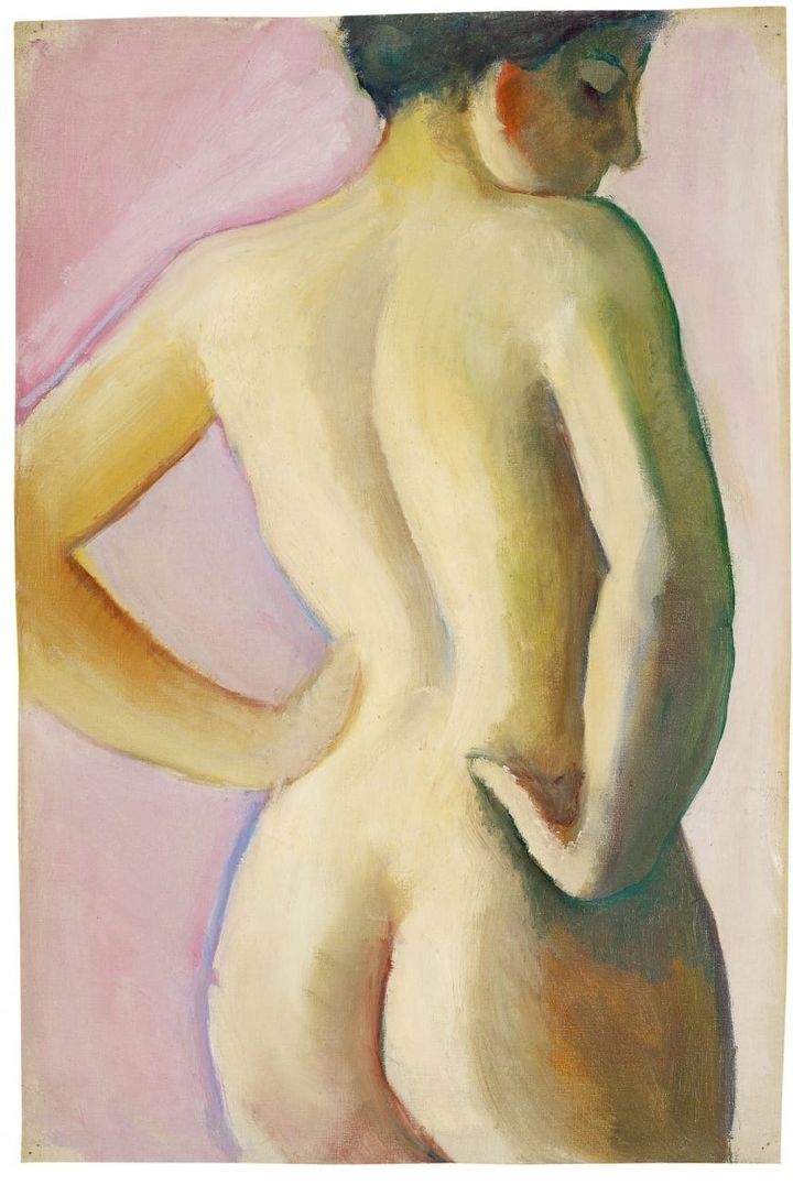 여성 누드 뒷모습 (Weiblicher Akt von hinten / Female Nude from Behind)