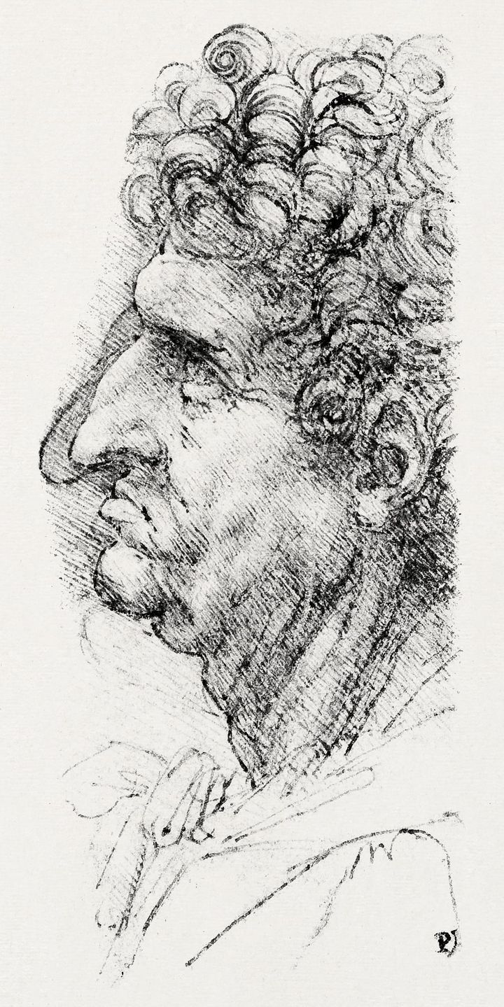 남성의 두상 습작 (Grotesque Head / Study of a Man's Head)