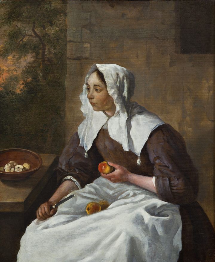 사과 깎는 소녀 A Girl Peeling Apples