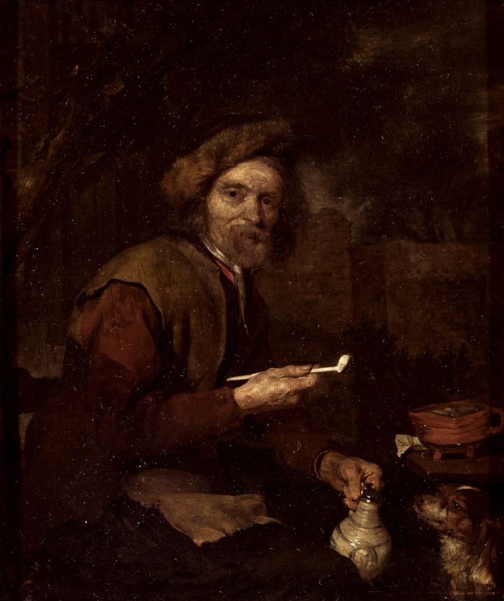 담뱃대를 든 노인 An Old Man with a Pipe