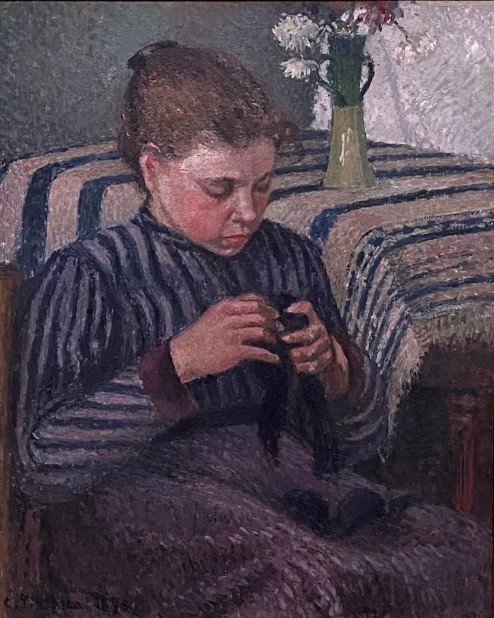 바느질하는 여인 (Femme raccommodant / Woman Mending, 1895)