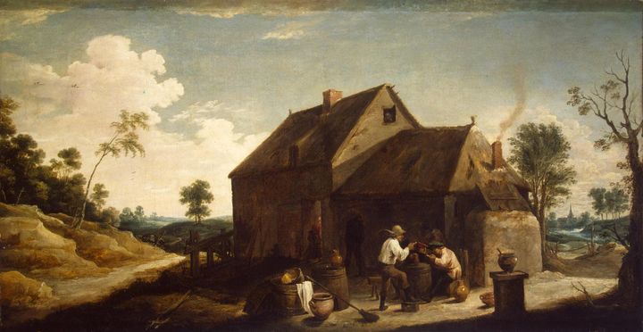 주막 앞의 농민들 Landscape with Peasants before an Inn