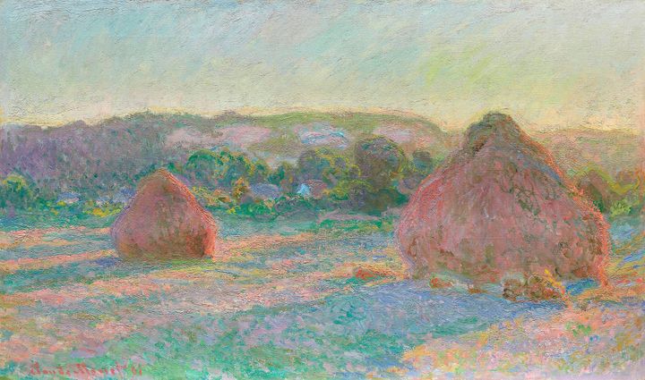 건초더미, 일몰 (Haystacks, Effect of Snow and Sun)