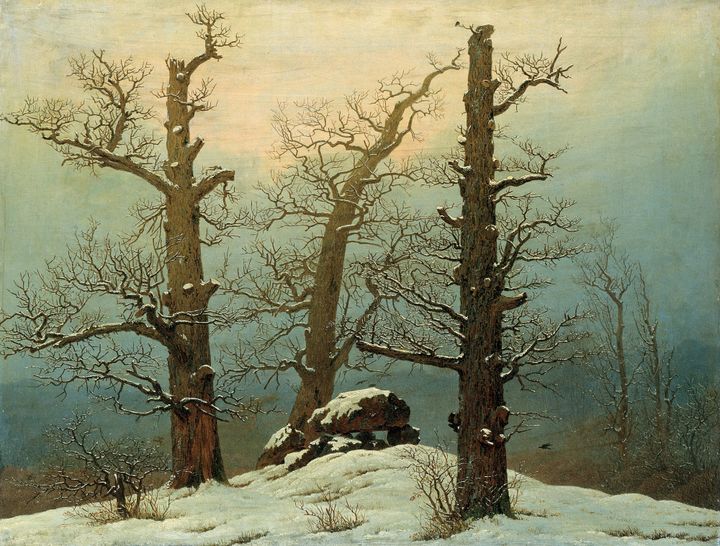 눈 속의 고인돌 (Cairn in Snow / Hünengrab im Schnee, 1807)
