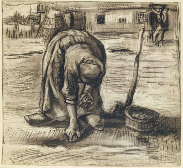 감자 심는 여인 - Woman Planting Potatoes