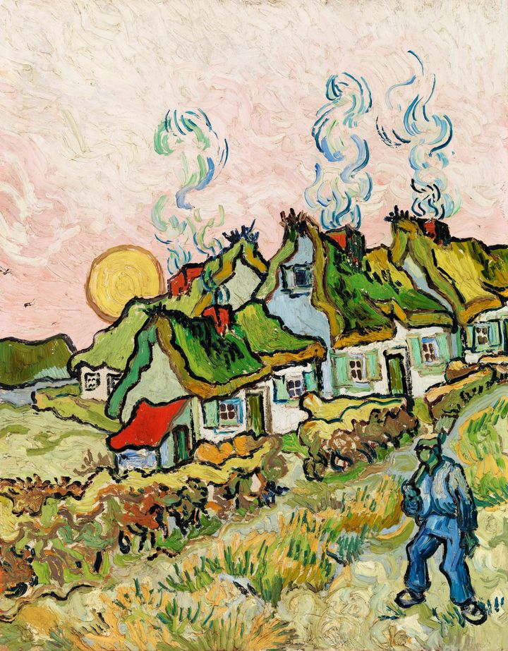 일몰의 초가집 - Cottages at Sunset