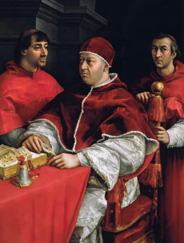 교황 레오 10세와 두 추기경(Portrait of Pope Leo X with Two Cardinals)