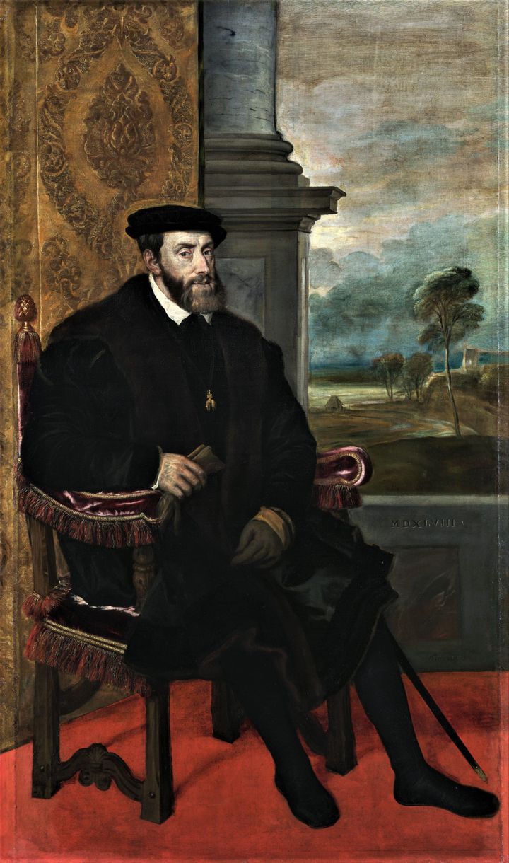 의자에 앉은 카를 5세의 초상 (Portrait of Charles V Seated)