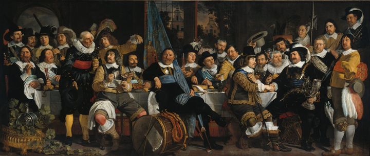 뮌스터 조약을 축하하는 암스테르담 시민 민병대의 연회 Banquet of the Amsterdam Civic Guard in Celebration of the Peace of Münster