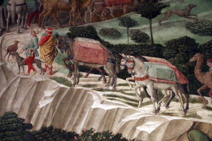 동방박사의 행렬 짐을 실은 노새와 수행원 The Journey of the Magi Mules and Attendants