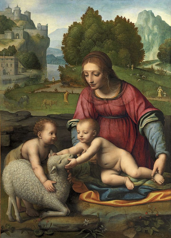아기 세례 요한과 함께 있는 성모자와 어린양 Virgin and Child with the Infant Saint John the Baptist