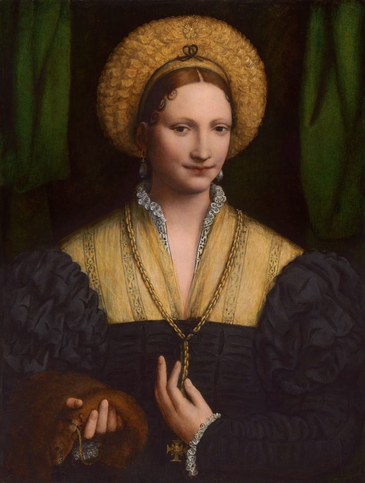 가죽 장식을 든 여인의 초상 Portrait of a Lady with a Flea-Fur