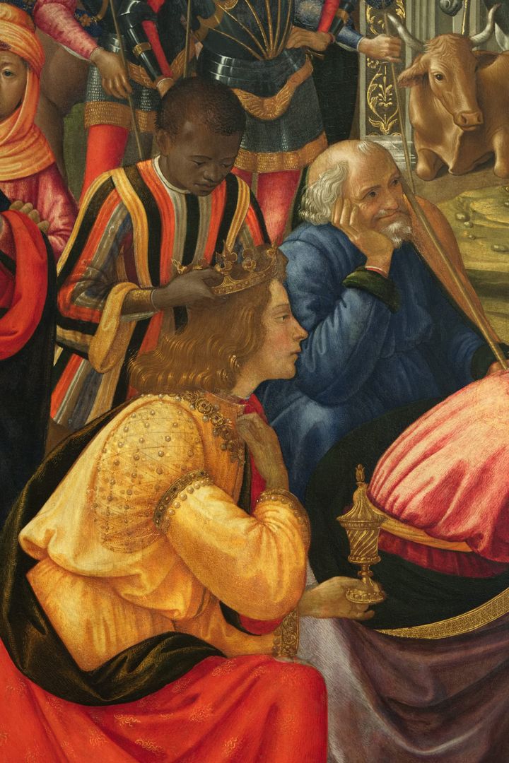 동방박사의 경배 토르나부오니 톤도 세부 Adoration of the Magi Tornabuoni Tondo Detail