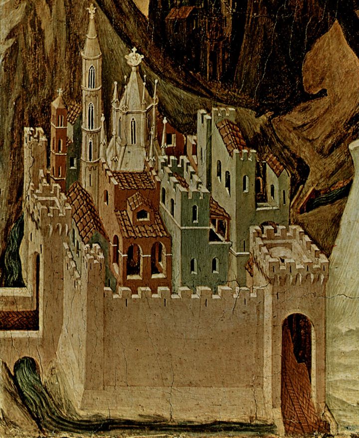 예루살렘 입성 건축 세부 묘사 Architectural Detail of the Entry into Jerusalem