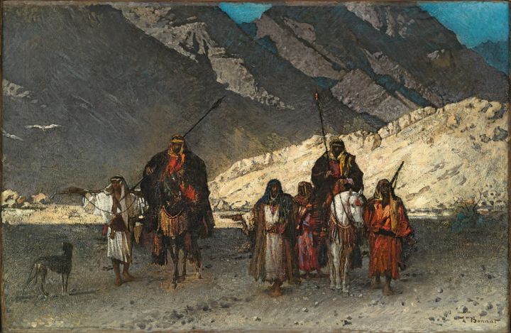 산악 지대의 아라비아 부족장들 Cheikhs arabes dans les montagnes