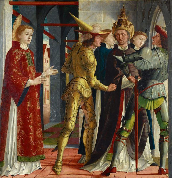 성 라우렌시오와 작별하는 식스토스 2세 교황 Pope Sixtus II Bidding Farewell to Saint Lawrence