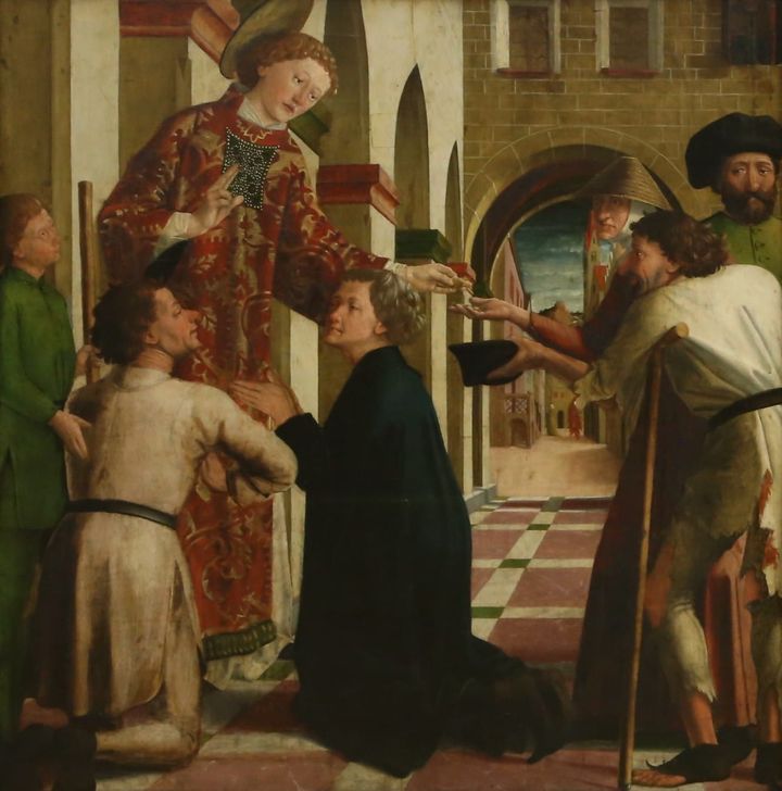 가난한 이들에게 재물을 나누어 주는 성 라우렌시오 Saint Lawrence Distributing Treasures to the Poor