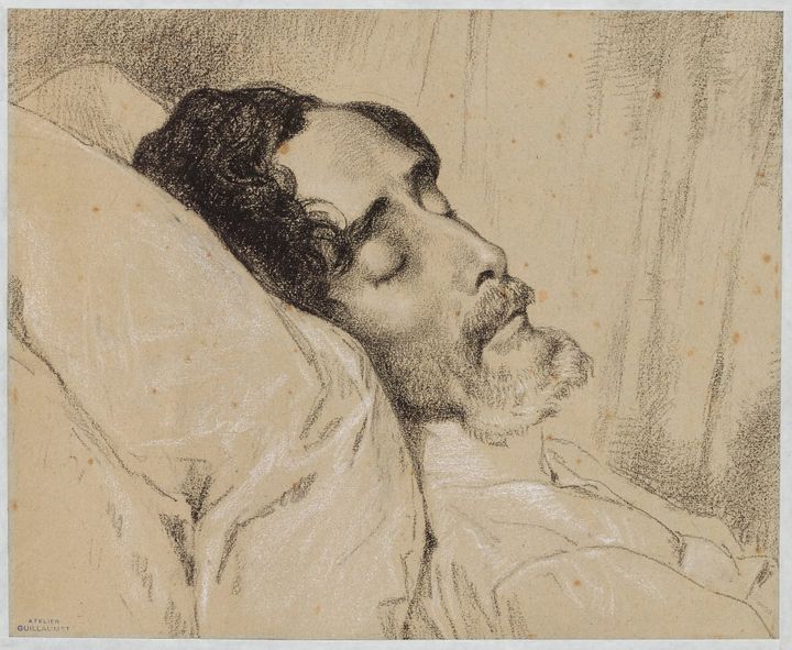 에메 기요메의 임종 초상 Portrait mortuaire d'Aimé Guillaumet
