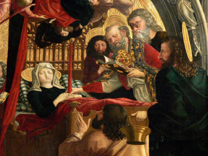 성모의 죽음 디테일 컷 Detail of the Death of the Virgin