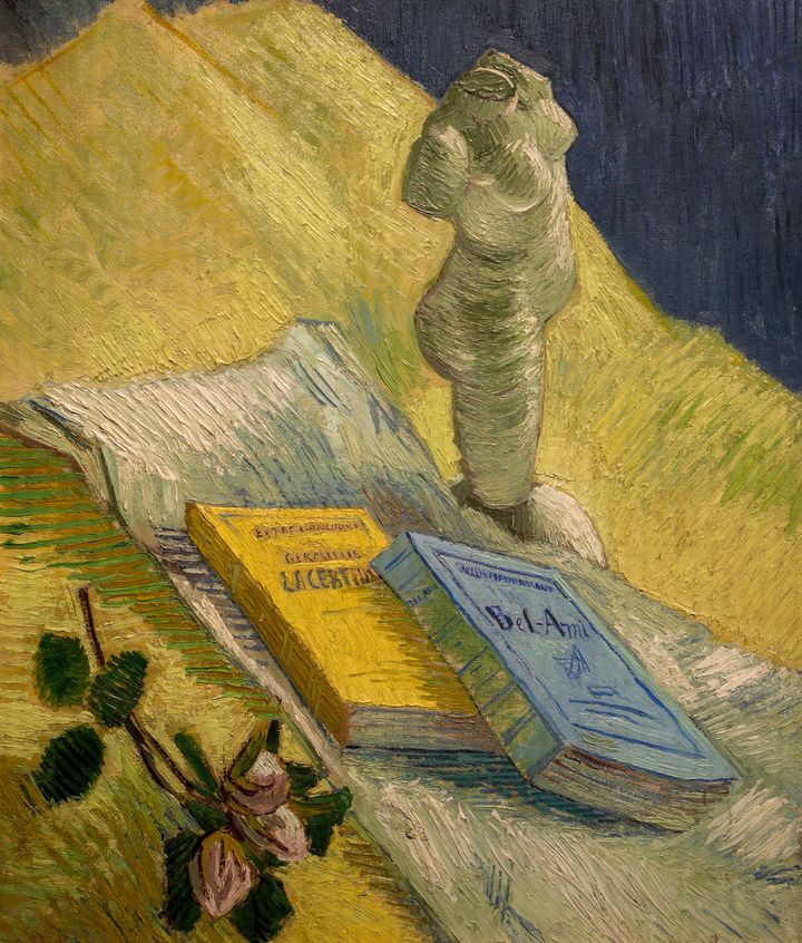석고 토르소와 장미, 두 권의 소설 Still Life with Plaster Torso, a Rose and Two Novels