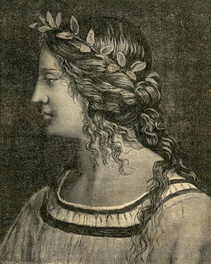 성모의 결혼 중 디테일 Head of the Virgin, Detail from the Marriage of the Virgin