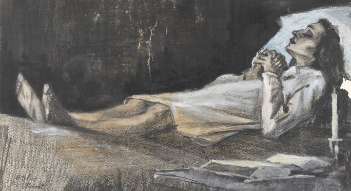 관에 누운 여인 A Woman Laid Out for Burial