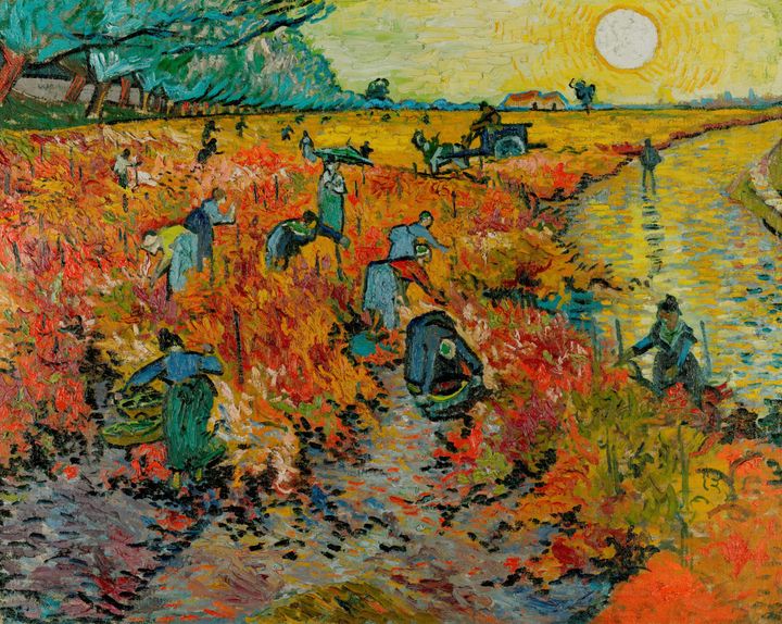 아를의 붉은 포도밭 The Red Vineyard at Arles