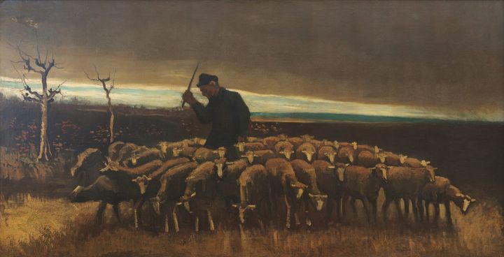 양떼와 목동 Shepherd with a Flock of Sheep